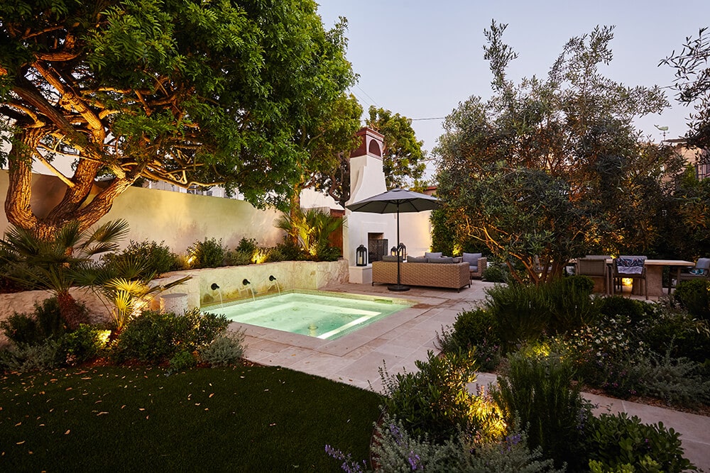 Backyard Hideaway with Pool / Spa by Premier Builders - Hermosa Beach